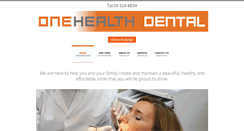 Desktop Screenshot of onehealthdental.co.nz